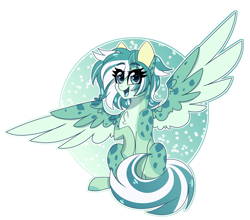 Size: 3332x2938 | Tagged: safe, artist:crazysketch101, imported from derpibooru, oc, oc only, oc:ditzy, pegasus, pony, circle background, simple background, solo, trade, white background
