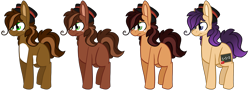 Size: 3395x1231 | Tagged: safe, artist:greyestgray, imported from derpibooru, oc, oc only, oc:honey gold, earth pony, pony, alternate design, hat, magical lesbian spawn, offspring, parent:applejack, parent:rarity, parents:rarijack, simple background, solo, transparent background