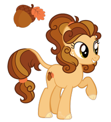 Size: 1732x1896 | Tagged: safe, artist:strawberry-spritz, imported from derpibooru, hybrid, pony, female, interspecies offspring, magical lesbian spawn, offspring, parent:applejack, parent:autumn blaze, parents:autumnjack, simple background, solo, transparent background