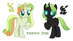 Size: 3262x1835 | Tagged: safe, artist:gallantserver, imported from derpibooru, oc, oc only, oc:fern, changeling, changepony, hybrid, pony, unicorn, interspecies offspring, magical lesbian spawn, offspring, parent:princess cadance, parent:queen chrysalis, parents:cadalis, simple background, solo, transparent background