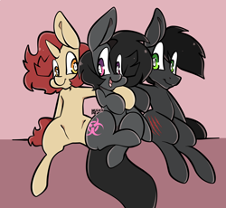 Size: 4000x3682 | Tagged: safe, artist:murkypie, imported from derpibooru, oc, oc:levi dalgaard, oc:lindemo, oc:toxxie, earth pony, pegasus, pony