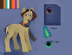 Size: 1433x1105 | Tagged: safe, imported from derpibooru, oc, oc only, oc:charm kvas, oc:charm_kvas, pony, unicorn, author:vesta, reference, reference sheet, solo