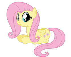 Size: 4096x3277 | Tagged: safe, artist:dashyoshi, imported from derpibooru, fluttershy, pegasus, pony, .svg available, looking at you, simple background, sitting, solo, transparent background, vector