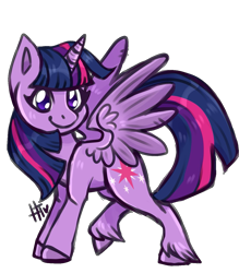 Size: 1123x1280 | Tagged: safe, artist:hannahtailz, imported from derpibooru, twilight sparkle, alicorn, pony, female, looking at you, mare, no pupils, simple background, solo, spread wings, transparent background, twilight sparkle (alicorn), unshorn fetlocks, wings