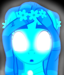 Size: 943x1107 | Tagged: safe, artist:mellow91, edit, edited screencap, imported from derpibooru, screencap, tree hugger, pony, :o, cropped, glowing eyes, open mouth, possessed, solo