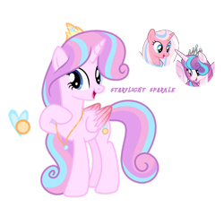 Size: 1280x1190 | Tagged: safe, artist:starflightmlp, imported from derpibooru, clear sky, princess flurry heart, oc, alicorn, pony, crack ship offspring, female, magical lesbian spawn, mare, offspring, parent:clear sky, parent:princess flurry heart, simple background, transparent background