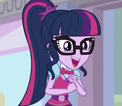 Size: 1236x1074 | Tagged: safe, imported from derpibooru, screencap, sci-twi, twilight sparkle, equestria girls, mirror magic, movie magic, spoiler:eqg specials, cropped, geode of telekinesis, magical geodes, solo