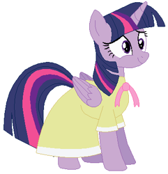 Size: 382x396 | Tagged: safe, artist:hubfanlover678, artist:selenaede, imported from derpibooru, twilight sparkle, alicorn, pony, base used, birthday, clothes, dress, female, mare, simple background, solo, twilight sparkle (alicorn), white background
