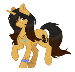 Size: 1006x976 | Tagged: safe, artist:silentwolf-oficial, imported from derpibooru, oc, oc only, pony, unicorn, horn, jewelry, necklace, one eye closed, raised hoof, signature, simple background, solo, transparent background, unicorn oc, watermark, wink