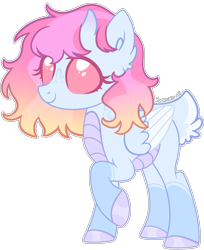 Size: 2502x3066 | Tagged: safe, artist:kurosawakuro, imported from derpibooru, oc, oc only, changepony, hybrid, pony, base used, female, simple background, solo, transparent background, two toned wings, wings