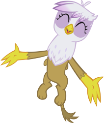 Size: 7935x9379 | Tagged: safe, artist:memnoch, imported from derpibooru, gilda, griffon, cute, gilda is amused, gildadorable, simple background, solo, transparent background, vector