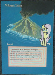Size: 1065x1450 | Tagged: artist needed, safe, imported from derpibooru, fluttershy, crossover, custom, customized toy, irl, island, magic the gathering, photo, toy