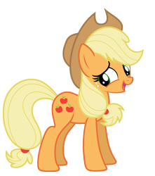 Size: 6750x7623 | Tagged: safe, artist:estories, imported from derpibooru, applejack, earth pony, pony, absurd resolution, cute, hat, jackabetes, simple background, solo, transparent background, vector