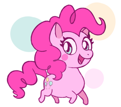 Size: 1484x1320 | Tagged: safe, artist:sallyzone, imported from derpibooru, pinkie pie, earth pony, pony, cute, diapinkes, female, mare, open mouth, ponk, simple background, solo, white background