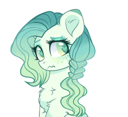 Size: 1920x1759 | Tagged: safe, artist:nightingalewolfie, imported from derpibooru, oc, oc only, oc:precious prentiss, earth pony, pony, bust, female, mare, portrait, simple background, solo, transparent background