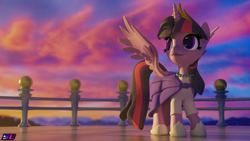 Size: 7680x4320 | Tagged: safe, artist:shadowboltsfm, imported from derpibooru, twilight sparkle, alicorn, pony, 3d, absurd file size, absurd resolution, beautiful, blender, clothes, crown, cute, dress, happy birthday mlp:fim, jewelry, mlp fim's tenth anniversary, regalia, solo, twilight sparkle (alicorn)