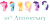 Size: 1200x600 | Tagged: safe, artist:assertiveshypony, imported from derpibooru, applejack, fluttershy, pinkie pie, rainbow dash, rarity, twilight sparkle, alicorn, pegasus, pony, unicorn, digital art, happy birthday mlp:fim, mane six, mlp fim's tenth anniversary, simple background, simplified, transparent background, twilight sparkle (alicorn), writing