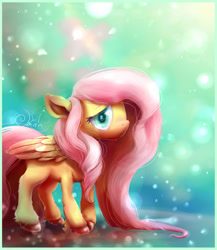 Size: 640x736 | Tagged: safe, artist:thedorfmirrin, imported from derpibooru, fluttershy, pegasus, pony, cute, cutie mark eyes, female, leg fluff, looking at you, mare, shyabetes, solo, wingding eyes