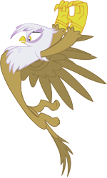 Size: 3662x6097 | Tagged: safe, artist:memnoch, imported from derpibooru, gilda, griffon, a horse shoe-in, daring doubt, female, simple background, solo, transparent background, vector