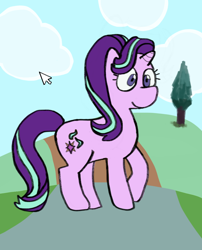 Size: 1000x1239 | Tagged: safe, artist:peachcreame, imported from derpibooru, starlight glimmer, pony, unicorn, banned from equestria daily, cursor, smiling, solo