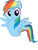 Size: 393x512 | Tagged: safe, alternate version, anonymous artist, imported from derpibooru, rainbow dash, pegasus, pony, /mlp/, cursed image, drawthread, female, mare, no legs, simple background, solo, spread wings, transparent background, vector, wat, wings