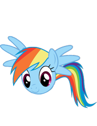 Size: 393x512 | Tagged: safe, alternate version, anonymous artist, imported from derpibooru, rainbow dash, pony, /mlp/, cursed image, drawthread, no legs, not salmon, simple background, solo, transparent background, vector, wat
