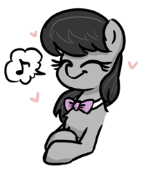 Size: 284x336 | Tagged: safe, artist:plunger, imported from derpibooru, octavia melody, earth pony, pony, /mlp/, bust, cute, drawthread, eyes closed, portrait, requested art, solo, tavibetes