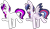 Size: 2184x1268 | Tagged: safe, artist:greyestgray, imported from derpibooru, oc, oc only, oc:infinity sparkle, alicorn, pony, unicorn, alternate design, magical lesbian spawn, offspring, parent:tempest shadow, parent:twilight sparkle, parents:tempestlight, simple background, solo, transparent background