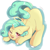 Size: 1750x1750 | Tagged: source needed, safe, artist:yaya, imported from derpibooru, oc, oc:seven sister, pony, unicorn, blushing, face down ass up, female, halo, looking at you, mare, one eye closed, open mouth, smiling, solo, wink