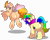 Size: 9500x7600 | Tagged: safe, artist:rainbowtashie, imported from derpibooru, cheerilee, spitfire, oc, oc:learning curve, oc:rainbow tashie, earth pony, pegasus, pony, adorable face, butt, commissioner:bigonionbean, cute, cutie mark, extra thicc, female, flank, flying, fusion, fusion:cheerilee, fusion:learning curve, fusion:spitfire, mare, plot, simple background, transparent background, writer:bigonionbean