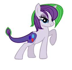 Size: 552x532 | Tagged: safe, artist:kucysia123, imported from derpibooru, oc, oc only, oc:rare, dracony, dragon, hybrid, pony, base used, interspecies offspring, offspring, parent:rarity, parent:spike, parents:sparity, solo
