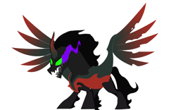 Size: 4096x2560 | Tagged: safe, artist:christiannavarro1, imported from derpibooru, king sombra, pony of shadows, fusion, shadow lord sombra, simple background, transparent background, white background