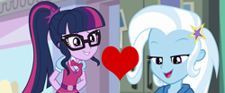 Size: 1280x533 | Tagged: safe, imported from derpibooru, sci-twi, trixie, twilight sparkle, equestria girls, equestria girls series, forgotten friendship, mirror magic, spoiler:eqg specials, female, lesbian, sci-twixie, shipping, shipping domino, twixie