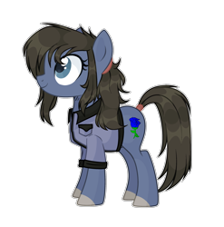 Size: 2920x2960 | Tagged: safe, artist:lazuli, artist:mint-light, artist:thieeur-nawng, imported from derpibooru, oc, oc only, earth pony, pony, base used, clothes, colored hooves, earth pony oc, simple background, smiling, solo, transparent background