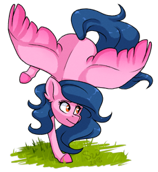 Size: 1283x1400 | Tagged: safe, artist:silentwolf-oficial, imported from derpibooru, oc, oc only, pegasus, pony, balancing, colored hooves, pegasus oc, simple background, solo, transparent background, wings