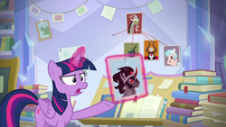 Size: 1920x1080 | Tagged: safe, imported from derpibooru, screencap, cozy glow, discord, king sombra, lord tirek, queen chrysalis, twilight sparkle, alicorn, centaur, draconequus, the ending of the end, book, twilight sparkle (alicorn)