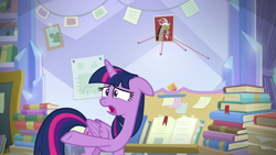 Size: 1920x1080 | Tagged: safe, imported from derpibooru, screencap, discord, twilight sparkle, alicorn, the ending of the end, book, twilight sparkle (alicorn)