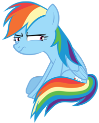 Size: 7000x8700 | Tagged: safe, artist:tardifice, imported from derpibooru, rainbow dash, pony, non-compete clause, absurd resolution, simple background, solo, transparent background, unamused, vector