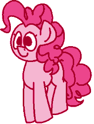 Size: 298x392 | Tagged: safe, artist:skookz, pinkie pie, earth pony, pony, animated, bouncing, cute, diapinkes, female, gif, happy, mare, missing cutie mark, ponk, simple background, smiling, solo, transparent background