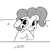 Size: 1800x1800 | Tagged: safe, artist:tjpones, imported from derpibooru, pinkie pie, earth pony, pony, the saddle row review, awkward smile, big smile, embarrassed, female, floppy ears, grayscale, looking at you, mare, monochrome, preggy pie, pregnancy test, pregnant, simple background, smiling, solo, white background