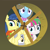 Size: 6095x6108 | Tagged: safe, artist:punzil504, derpibooru exclusive, imported from derpibooru, beauty brass, blossomforth, derpy hooves, fiddlesticks, earth pony, pegasus, pony, bridle gossip, 10, alternate universe, apple family member, background pony, bowtie, character swap, female, freckles, hair over one eye, hairiderpy, hairity, hairpy hooves, happy birthday mlp:fim, kerchief, mare, messy mane, missing accessory, mlp fim's tenth anniversary, palette swap, poison joke, reaction image, recolor, shrunken pupils, zecora's hut