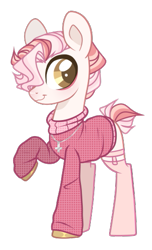 Size: 323x533 | Tagged: safe, artist:sweet-psycho-uwu, artist:x-dainichi-x, imported from derpibooru, oc, oc only, oc:ichigo, earth pony, pony, clothes, male, simple background, solo, stallion, sweater, transparent background