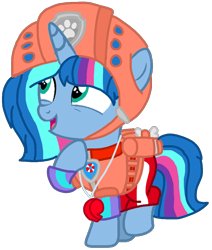 Size: 836x987 | Tagged: safe, artist:徐詩珮, imported from derpibooru, oc, oc:nova sparkle, bubbleverse, series:sprglitemplight diary, series:sprglitemplight life jacket days, series:springshadowdrops diary, series:springshadowdrops life jacket days, alternate universe, base used, clothes, female, filly, magical lesbian spawn, magical threesome spawn, multiple parents, next generation, offspring, parent:glitter drops, parent:spring rain, parent:tempest shadow, parent:twilight sparkle, parents:glittershadow, parents:sprglitemplight, parents:springdrops, parents:springshadow, parents:springshadowdrops, paw patrol, simple background, transparent background