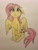 Size: 1950x2590 | Tagged: safe, artist:stepandy, artist:zosma-art, imported from derpibooru, fluttershy, pegasus, pony, colored pencil drawing, colored pencils, cute, female, mare, shy, shyabetes, solo, traditional art