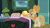 Size: 3151x1772 | Tagged: safe, artist:gutovi, imported from derpibooru, applejack, coloratura, pear butter, ghost, undead, applejack's bedroom, applejack's hat, bed, bedroom, cowboy hat, door, hat, hoofsies, implied rarajack, lamp, pear butter's ghost, pillow