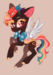 Size: 2894x4093 | Tagged: safe, artist:shore2020, imported from derpibooru, oc, oc only, oc:fruit jem, alicorn, pony, alicorn oc, donut steel, horn, solo, wings