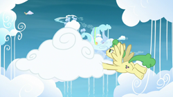 Size: 1920x1080 | Tagged: safe, imported from derpibooru, screencap, huckleberry, pegasus, pony, the ending of the end, cloudsdale, friendship student, solo