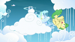 Size: 1920x1080 | Tagged: safe, imported from derpibooru, screencap, huckleberry, pony, the ending of the end, cloudsdale, friendship student, solo