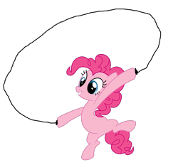 Size: 1687x1567 | Tagged: safe, artist:kooner-cz, imported from derpibooru, pinkie pie, 1000 hours in ms paint, baldi's basics in education and learning, jump rope, playtime, playtime (baldi's basics), simple background, transparent background