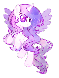 Size: 1920x2560 | Tagged: safe, artist:ifoxbases, artist:thieeur-nawng, imported from derpibooru, oc, oc only, alicorn, pony, alicorn oc, base used, ethereal mane, flying, galaxy mane, heterochromia, horn, simple background, smiling, solo, transparent background, underhoof, wings